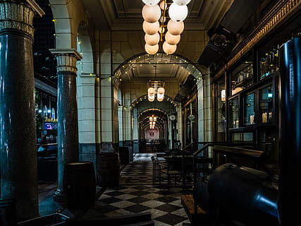 corridor, flooring, lighting, indoors, aisle, crypt, interior design HD wallpaper