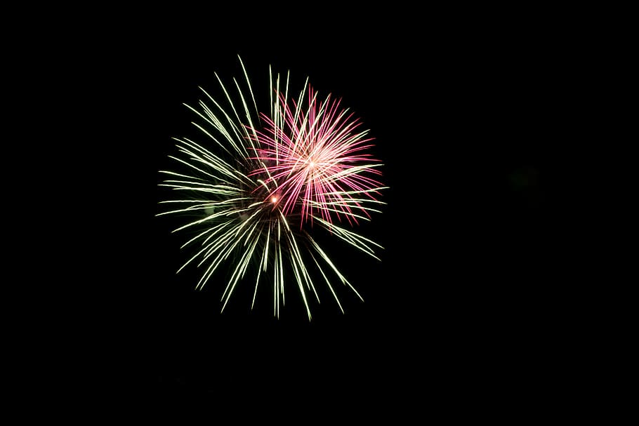 switzerland, riederalp, firework, night, celebration, illuminated HD wallpaper