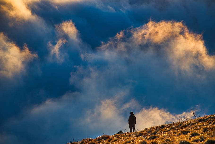 landscape, cloud, mist, fog, winter, mountain, countryside HD wallpaper