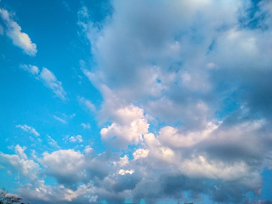 sky, nature, cloud, clouds, background, blue sky, cloud - sky HD wallpaper