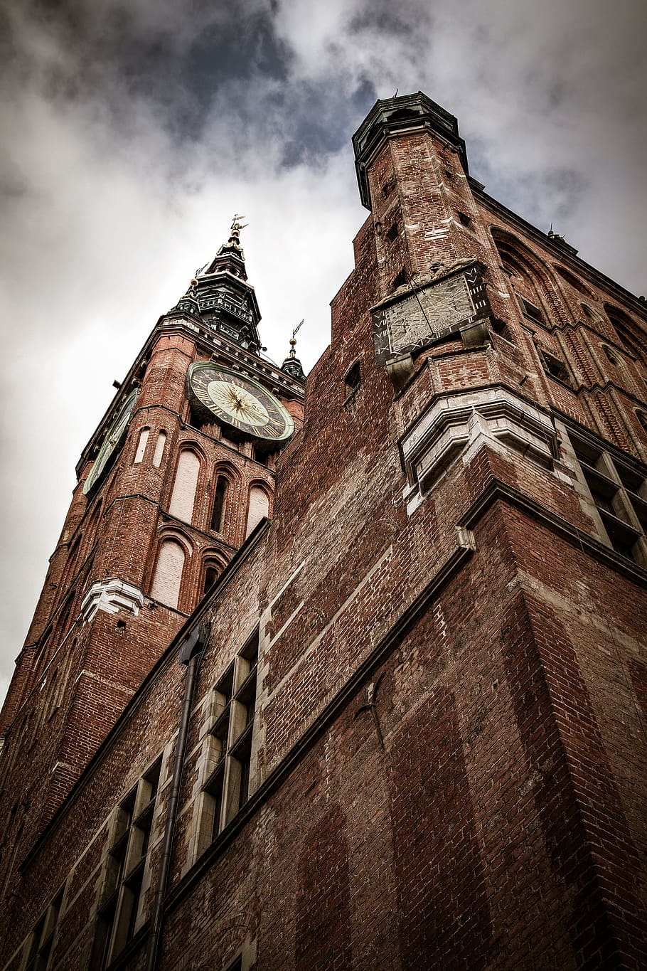 gdańsk, clock, the town hall, building, tourism, architecture, HD wallpaper