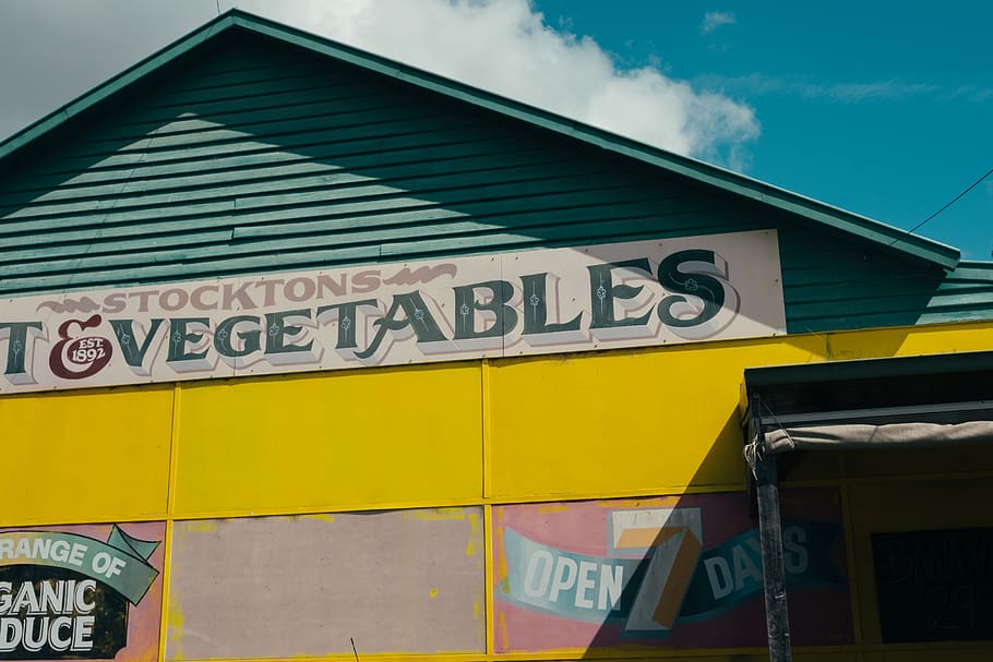 Vegetables shop signage, nature, countryside, shelter, rural HD wallpaper