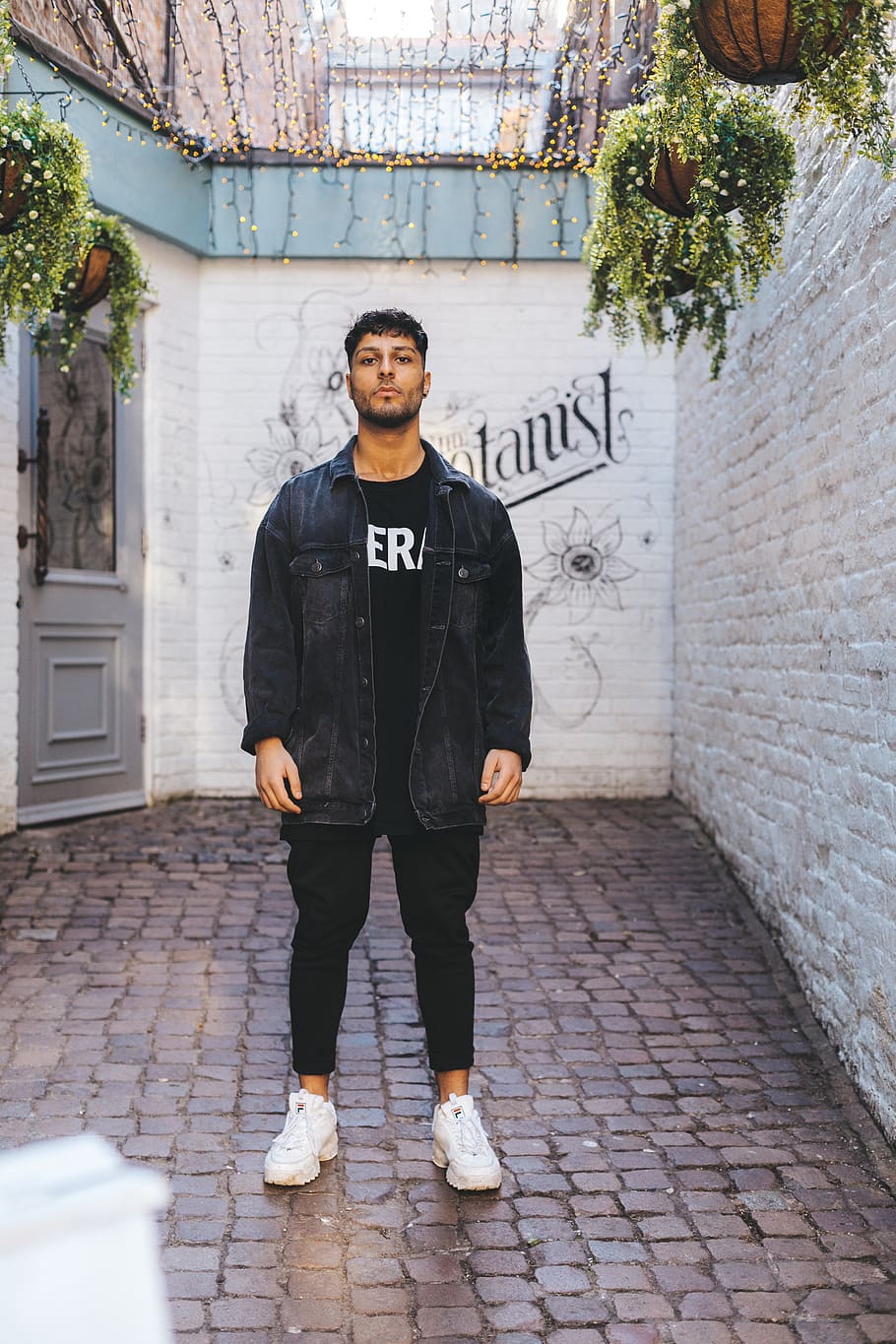 man wearing black jacket, one person, front view, looking at camera HD wallpaper