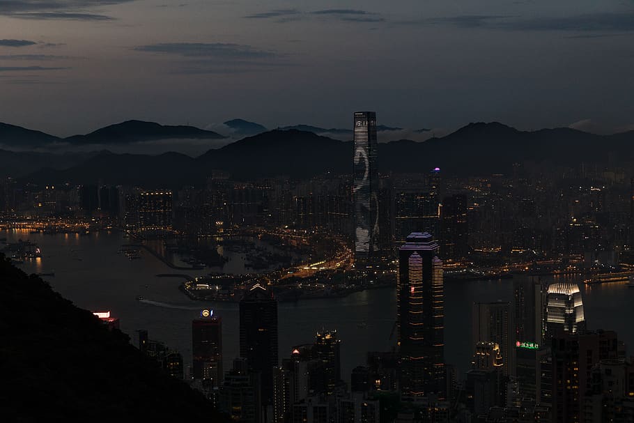 building exterior, architecture, built structure, city, illuminated HD wallpaper