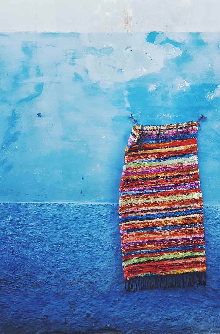 multi-colored fringed textile, apparel, clothing, rug, home decor HD wallpaper