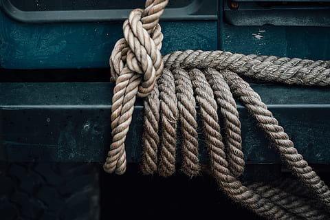 brown rope tied to vehicle, knot, attached, wrapped, secure, tied down HD wallpaper