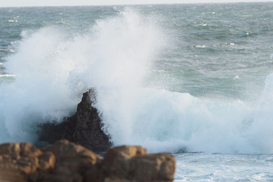 sea, wave, surf, water, coast, ocean, spray, the indian ocean HD wallpaper