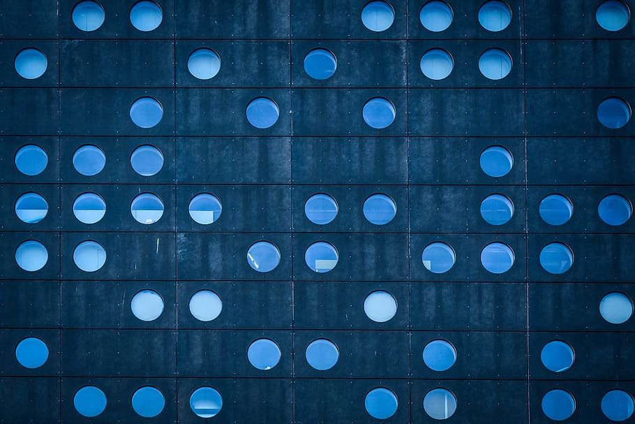 black and white polka dot, full frame, backgrounds, no people HD wallpaper