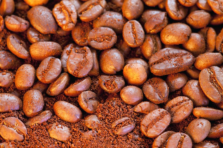 closeup, cafe, natural, cofee, coffe, coffee, brown, aroma HD wallpaper