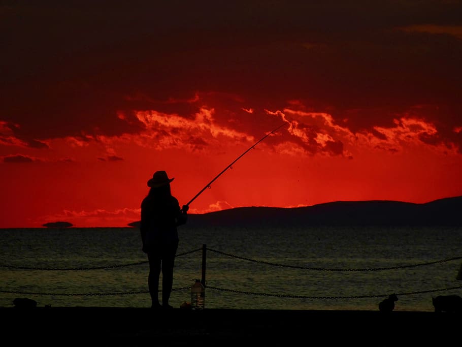 turkey, avşa adası, sundown, marmara, woman, fisher, island HD wallpaper