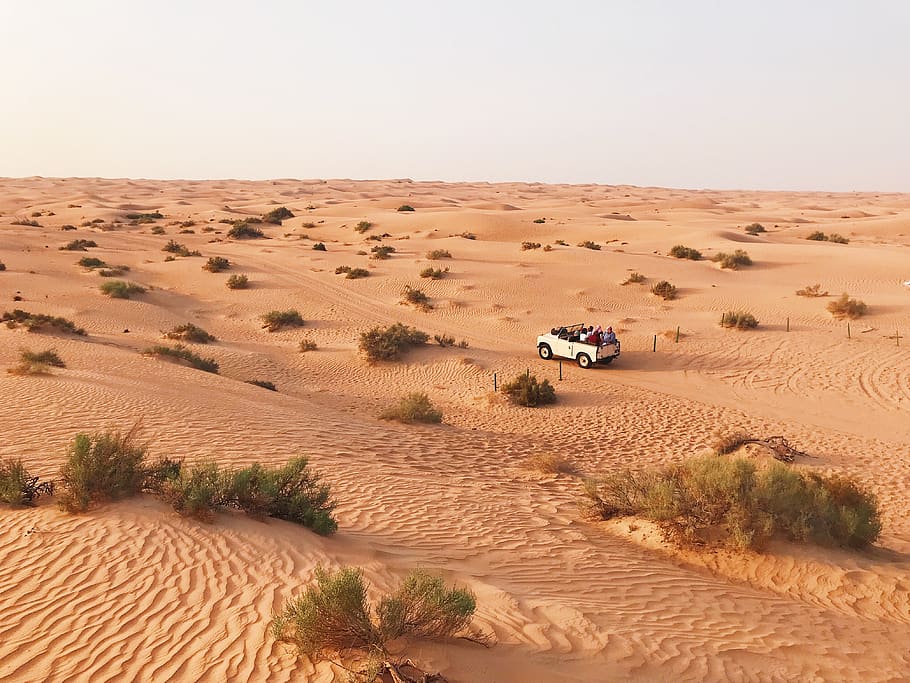 soil, nature, outdoors, sand, desert, car, vehicle, transportation HD wallpaper