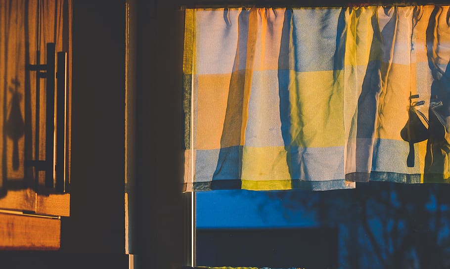 multicolored plaid curtains, multi colored, textile, no people HD wallpaper