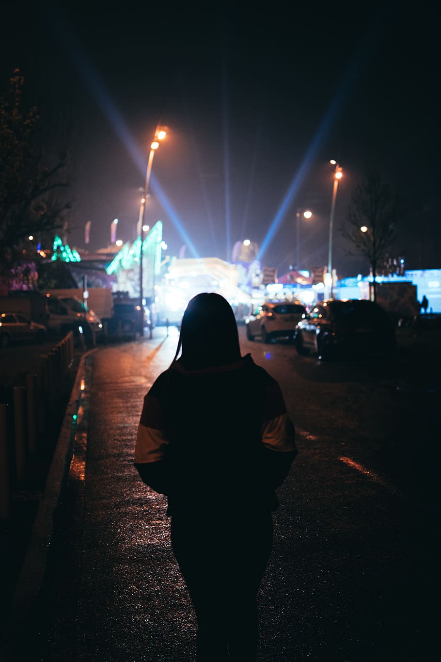 lighting, person, human, flare, vehicle, transportation, automobile HD wallpaper