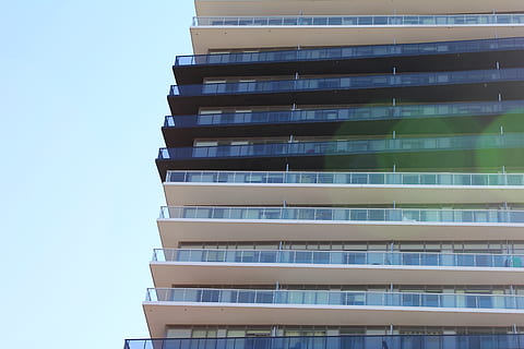 town, high rise, city, urban, building, apartment building HD wallpaper