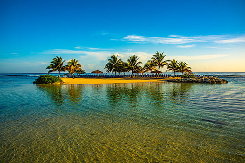 Carribean island resort