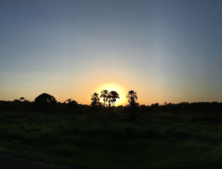 nature, outdoors, sky, sunset, red sky, dusk, dawn, sunrise HD wallpaper