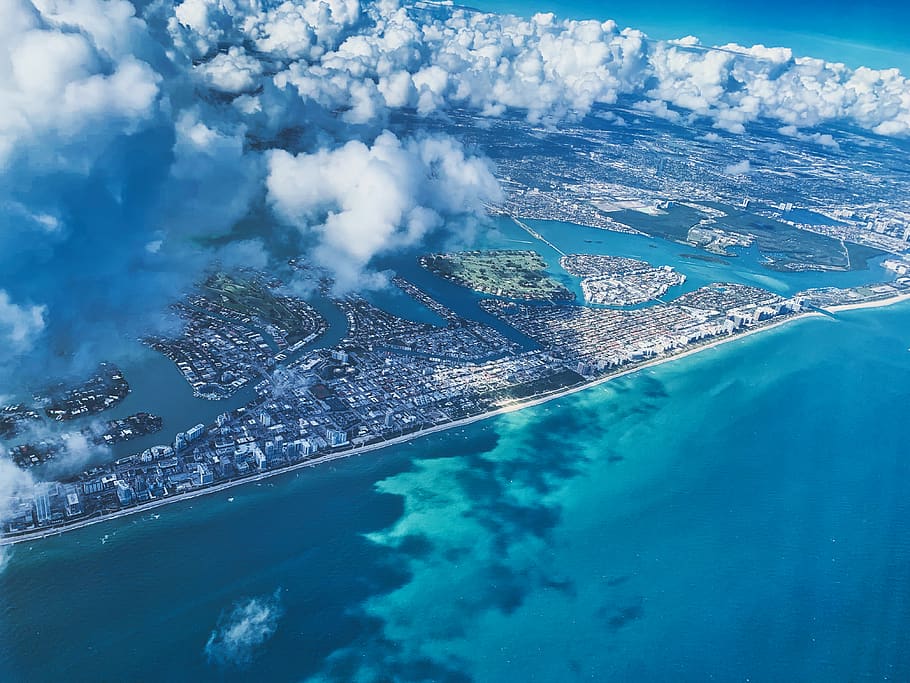 water, sea, nature, beauty in nature, aerial view, scenics - nature HD wallpaper