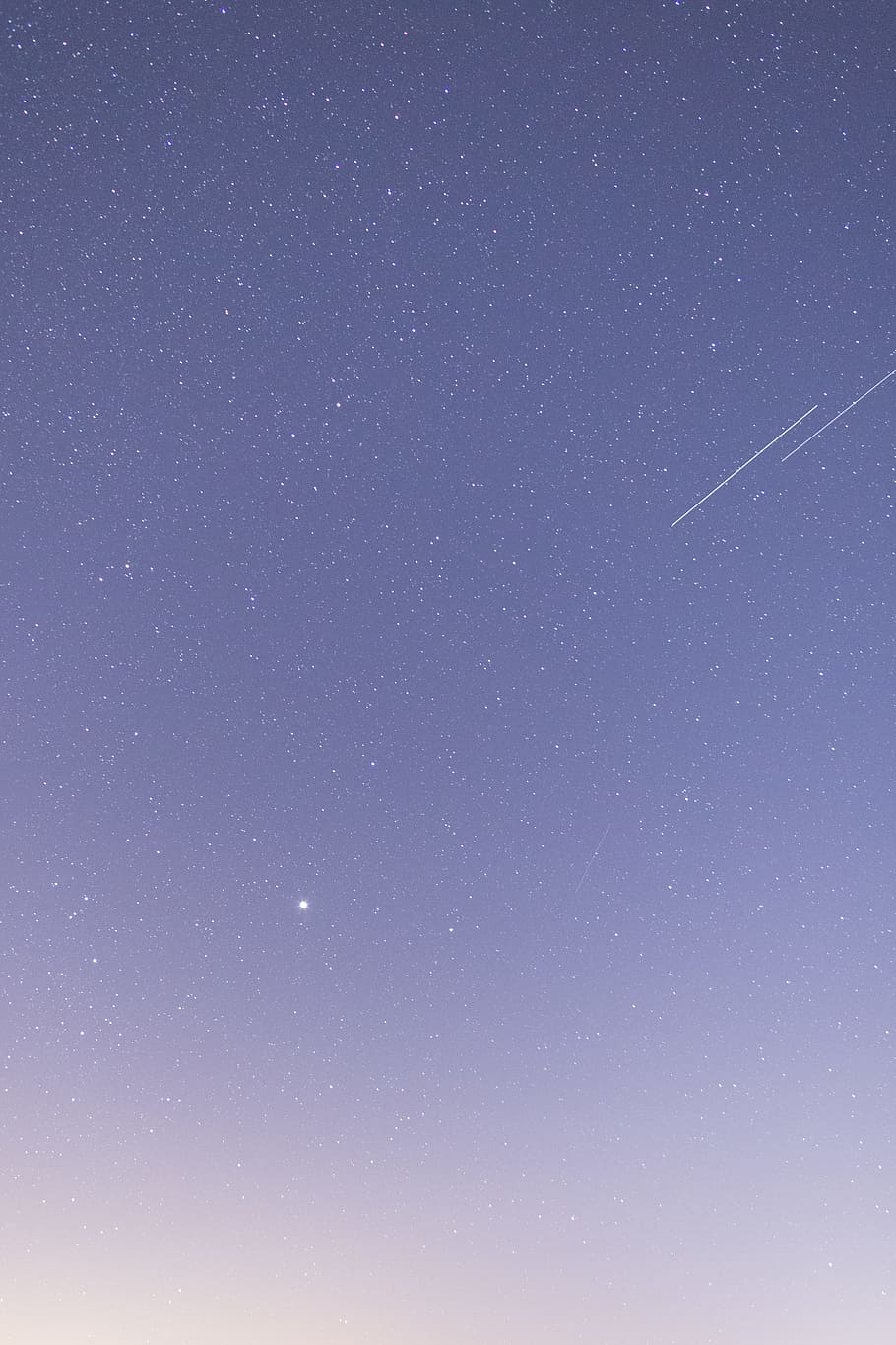 starry night wallpaper, sky, shooting star, constellation, evening HD wallpaper