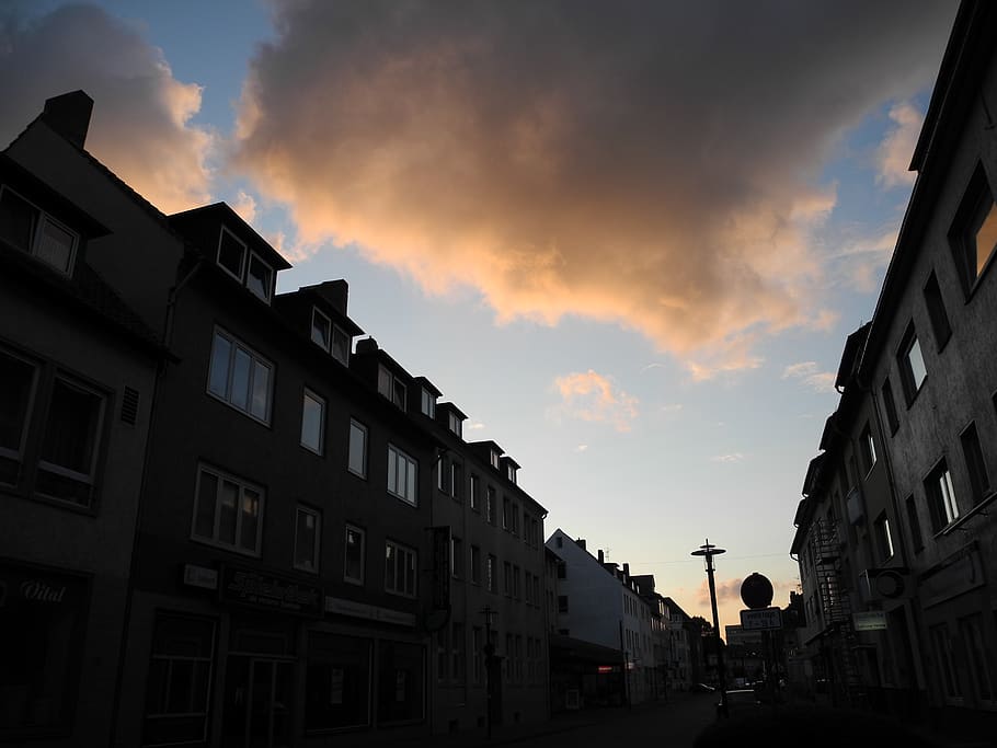 city, cloud, dark, light, shadow, dream, sky, evening, cloud - sky HD wallpaper