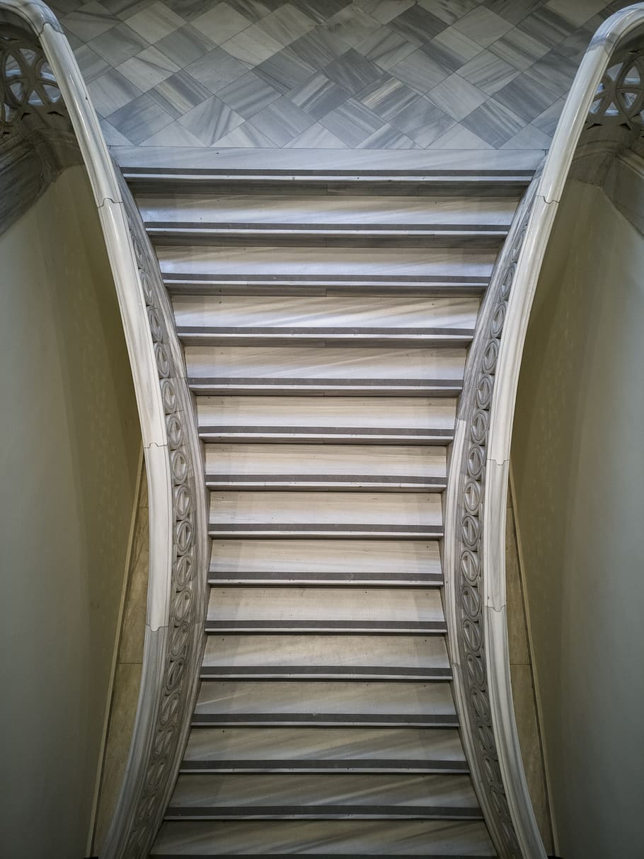 stairs, marble, marbles, city, old, building, beautiful, term HD wallpaper