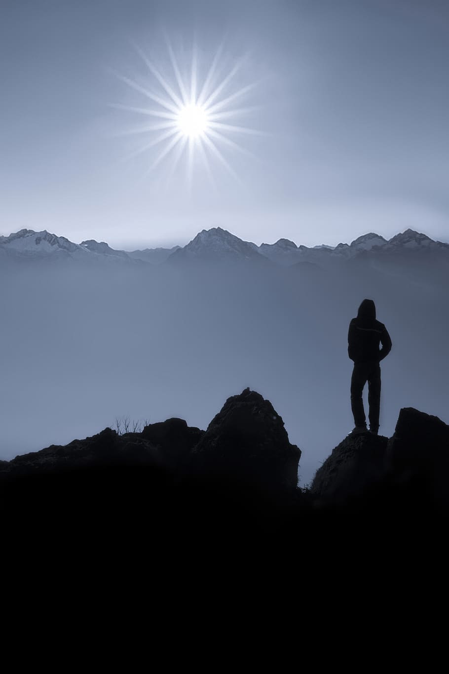 india, chickmagaluru, sky, mountain, solitude, alone, forest HD wallpaper
