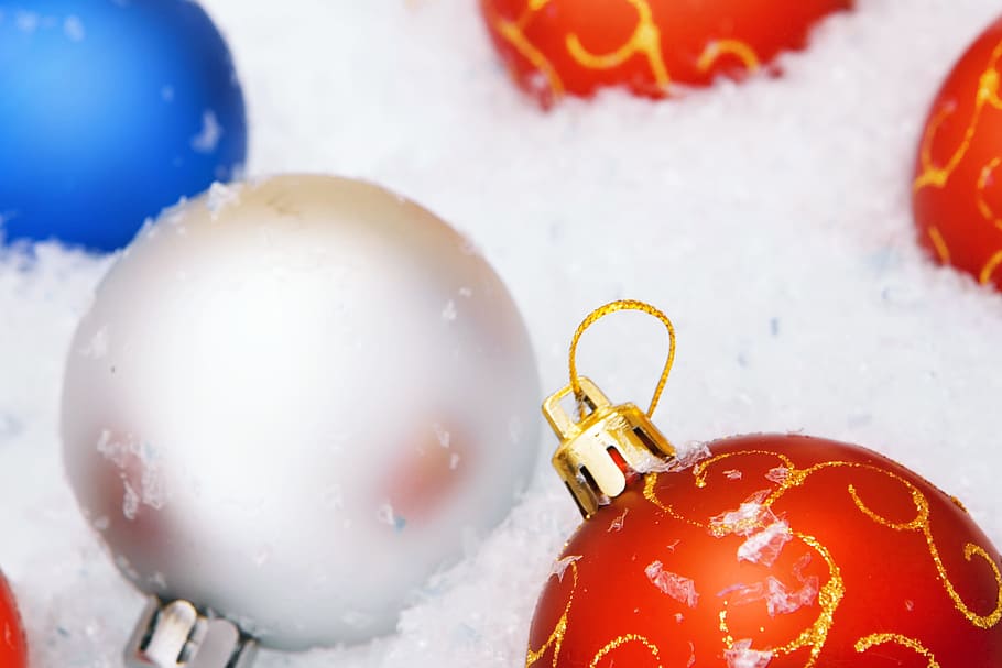 background, ball, bauble, celebration, christmas, color, decor HD wallpaper