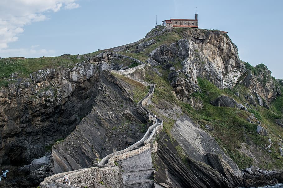 hermitage, nature, landscape, tourism, cliff, mountain, solid HD wallpaper