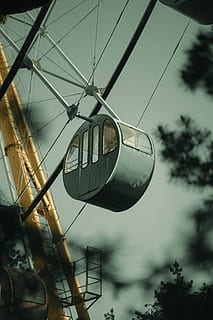 Ferris wheel cabin, vehicle, transportation, cable car, park HD wallpaper