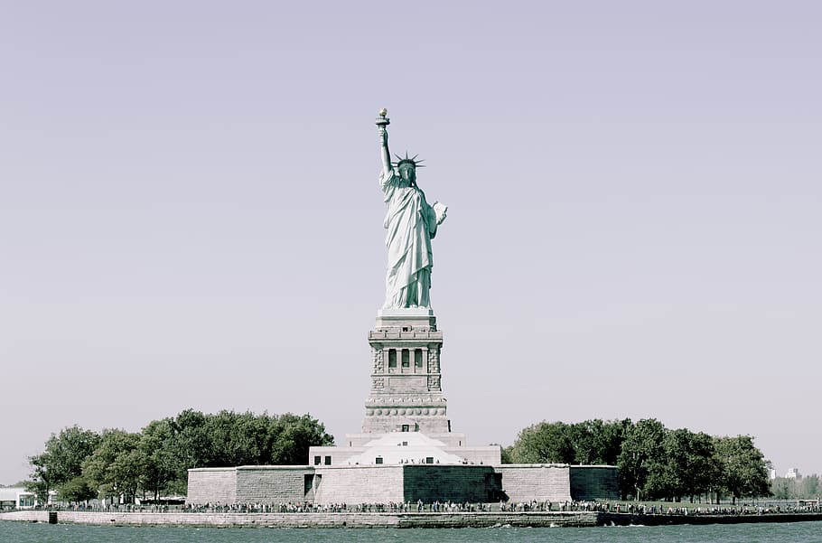 new york, united states, statue of liberty national monument, HD wallpaper