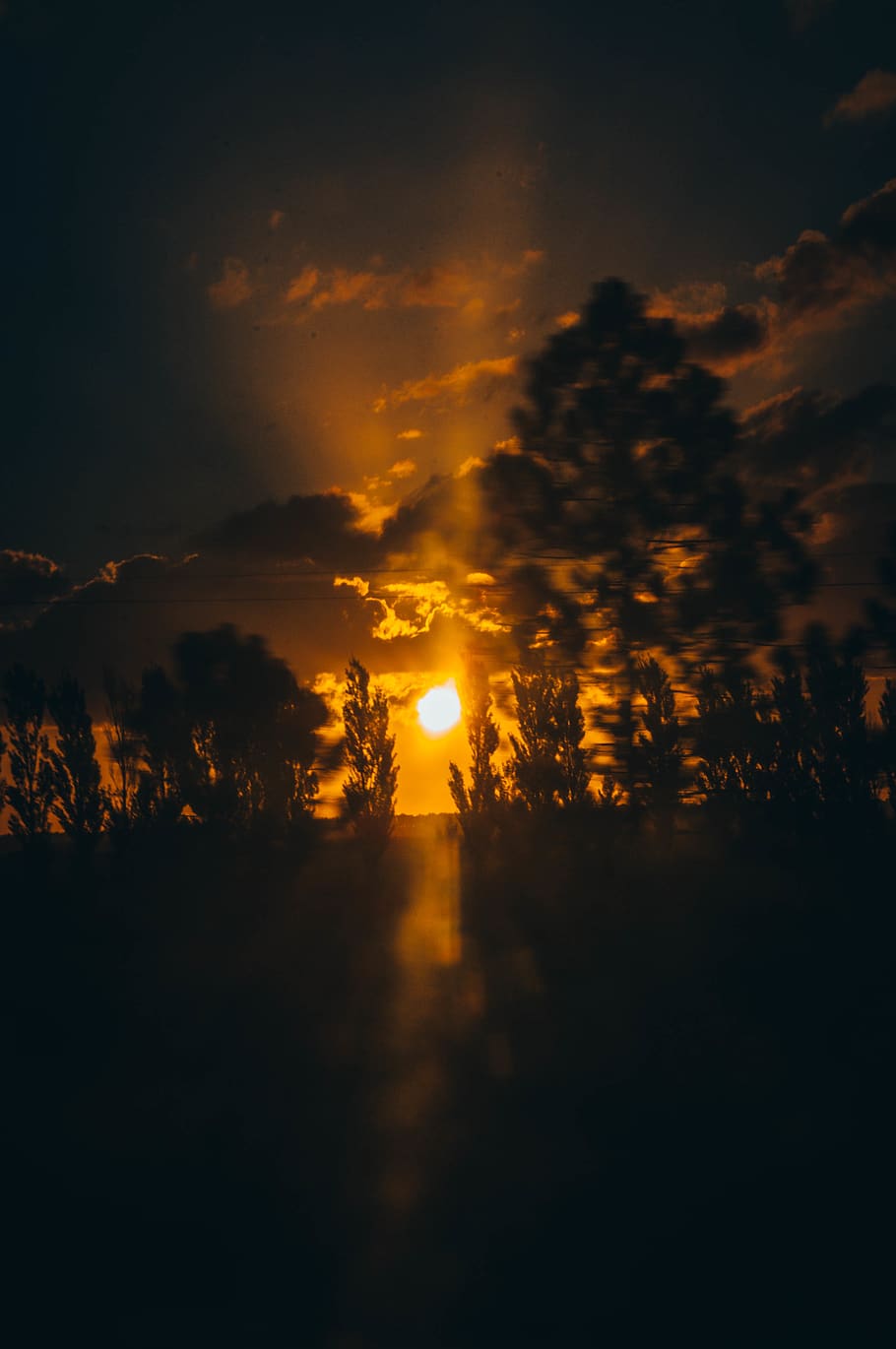 sunlight, nature, outdoors, flare, dusk, sunset, sky, red sky HD wallpaper