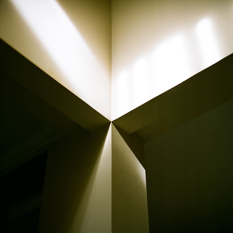 geometry, home, lights, contrast, corner, wall, indoors, no people HD wallpaper