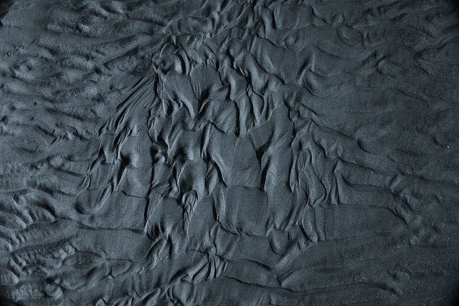 beach, sand, pattern, texture, dark, light, coast, looking down, HD wallpaper