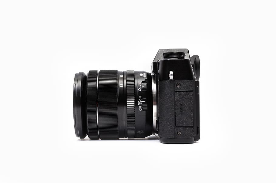 black camera vector art, camera - photographic equipment, photography themes HD wallpaper