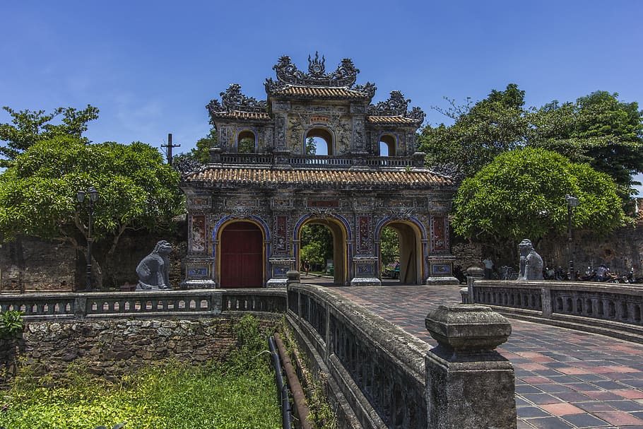 vietnam, imperial city, hue, citadel, architecture, gate, built structure