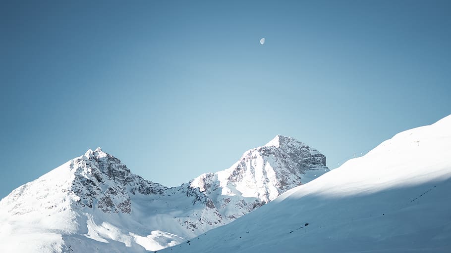 glacier mountains during day, snow, winter, cold temperature HD wallpaper