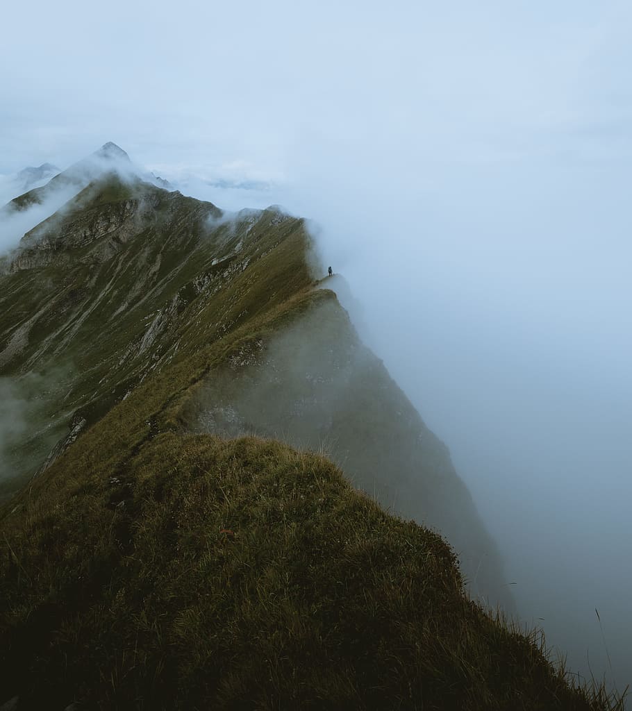 INSTAGRAM: daventuree, mountain, ridge, cloud, peak, fog, cloudy HD wallpaper
