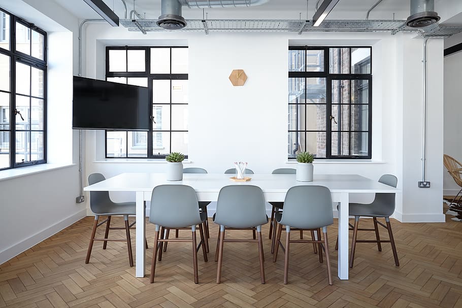 house, white, window, wall, interior, design, table, chair HD wallpaper