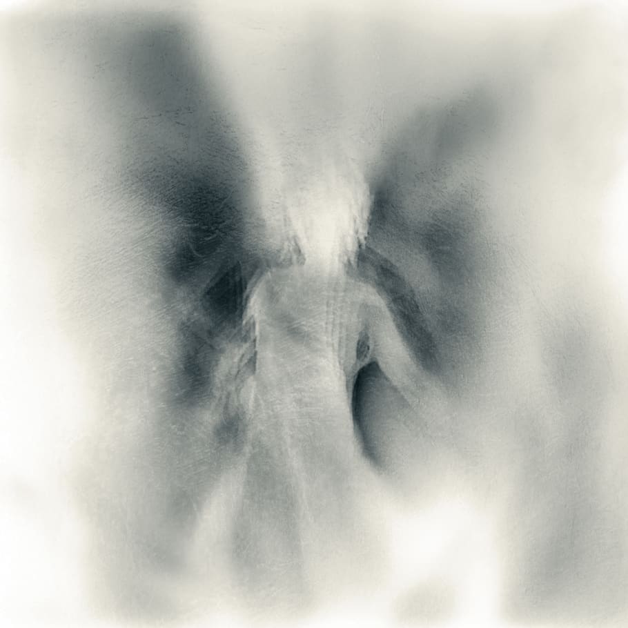 angel silhouette, cloud - sky, abstract, smoke - physical structure HD wallpaper