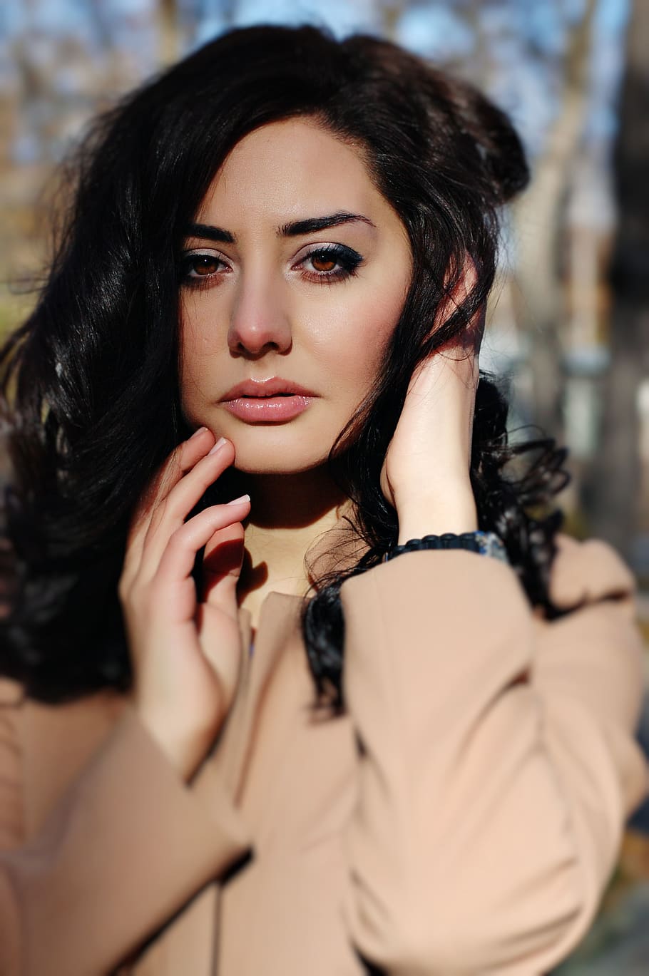 girl, beauty, beautiful woman, one person, portrait, young adult HD wallpaper
