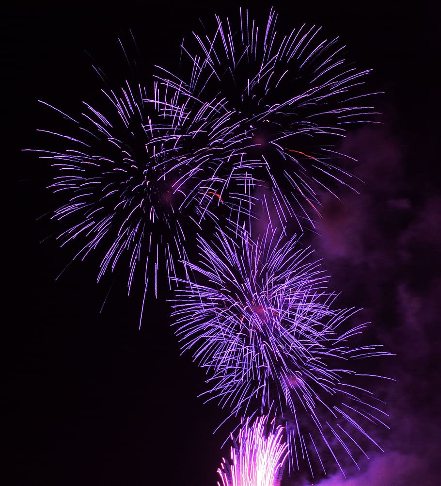 fireworks, sky, the eruption, light, colorful, the festival HD wallpaper