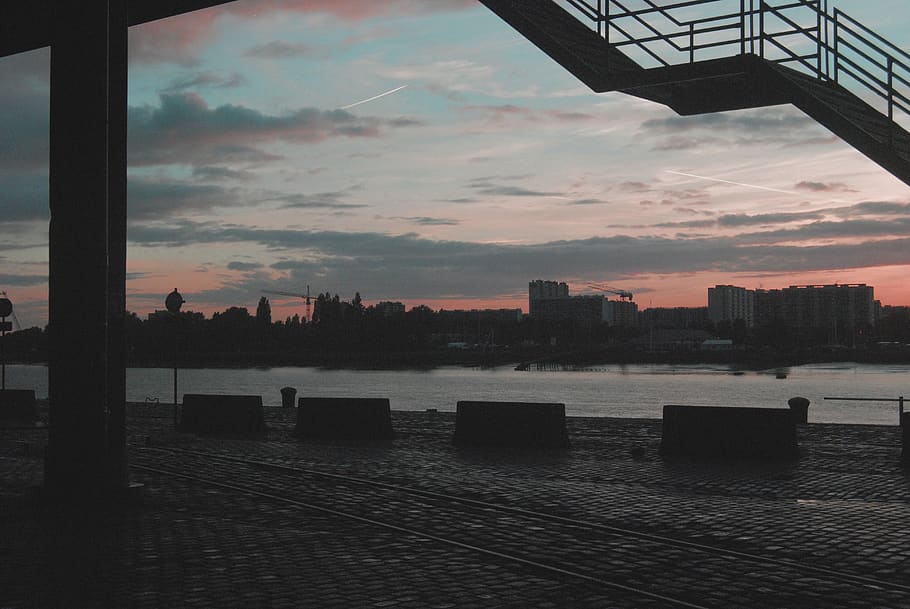 belgium, antwerpen, sky, architecture, built structure, sunset HD wallpaper