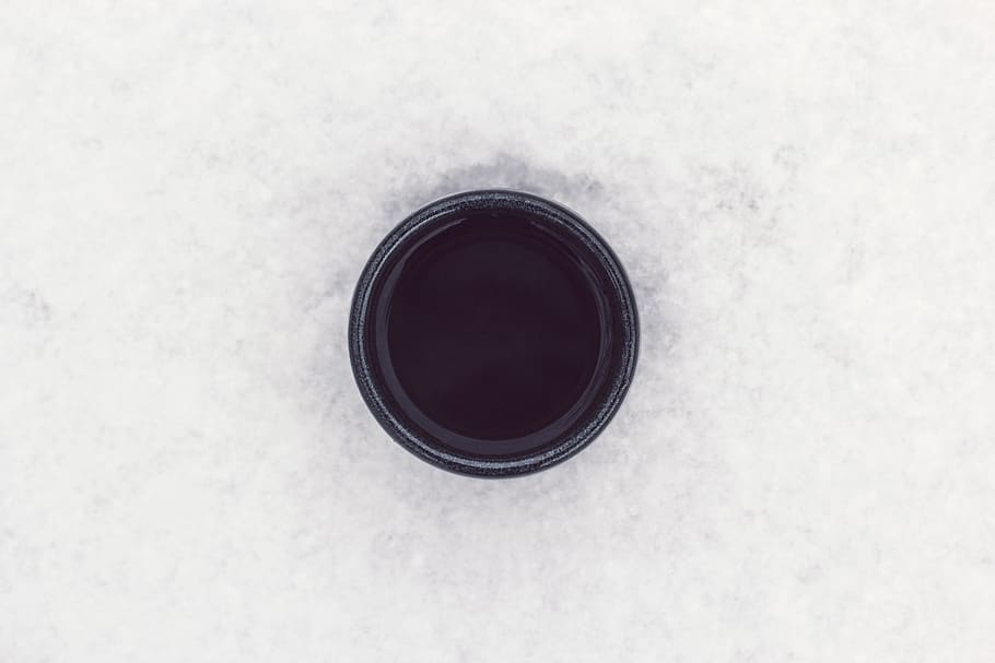 black, white, round, coffee, cup, circle, simple, geometric shape HD wallpaper