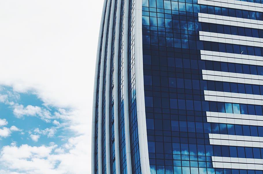 bulgaria, sofia, exterior, minimalism, sky, blue, corporate HD wallpaper