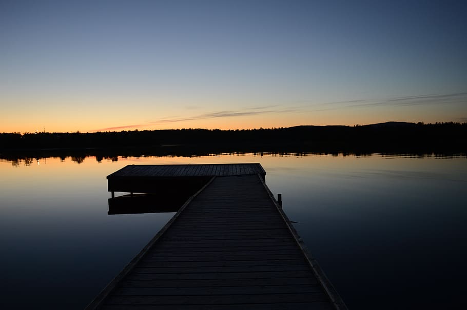 finland, inari, trees, jetti, sunset, nature, arctic, lake HD wallpaper