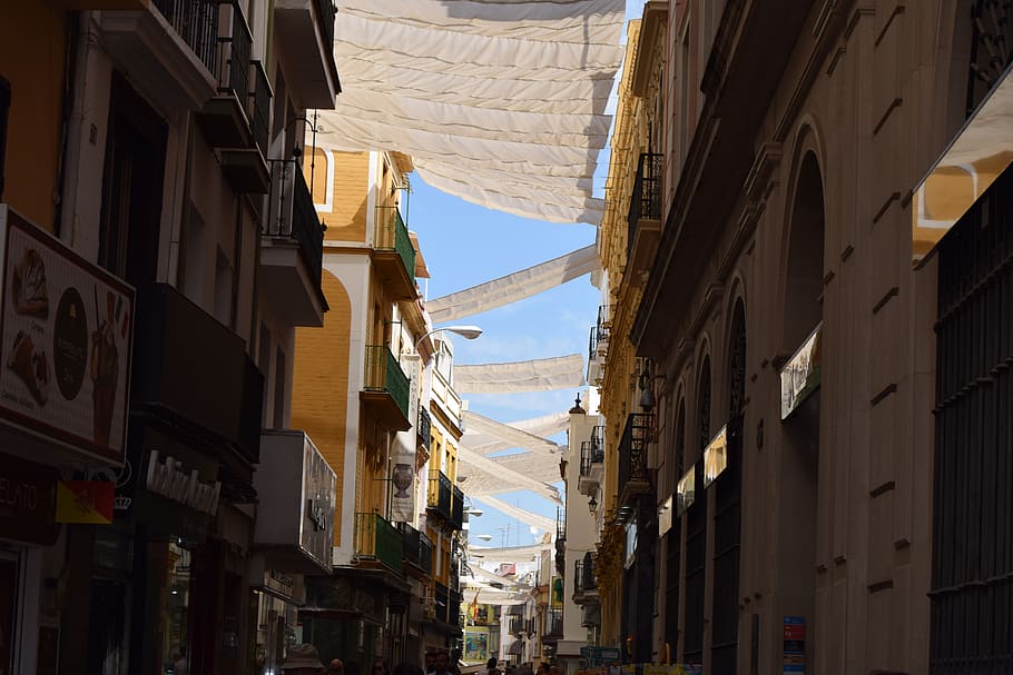 spain, seville, building exterior, built structure, architecture HD wallpaper