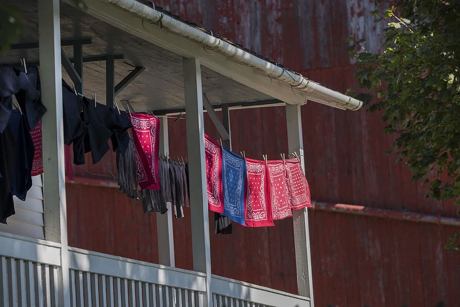 hanging, drying, clothing, laundry, architecture, clothesline