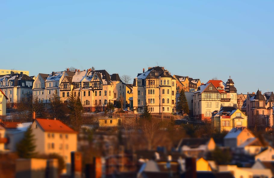 panorama, thuringia germany, urban landscape, architecture HD wallpaper