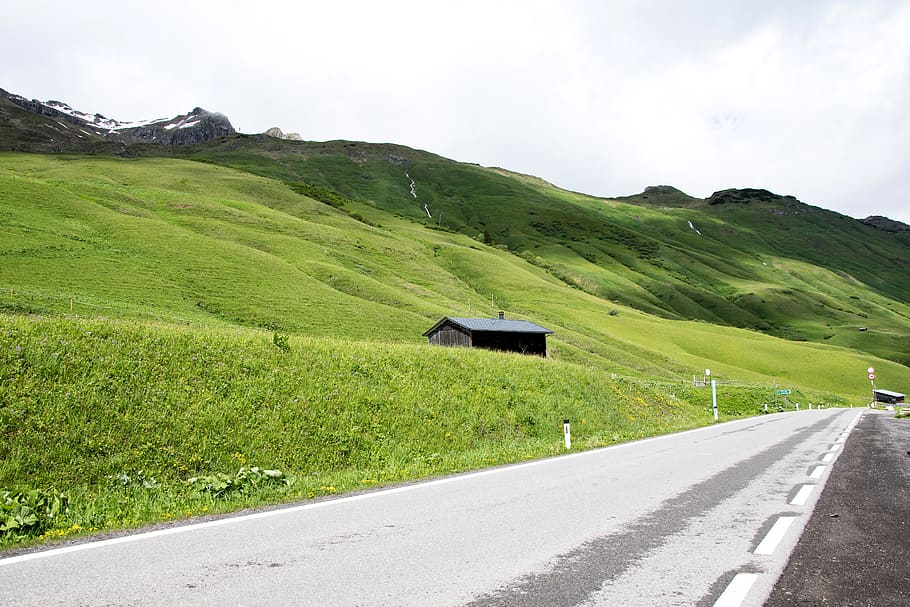 road, alps, summer, austria, scenics - nature, environment HD wallpaper