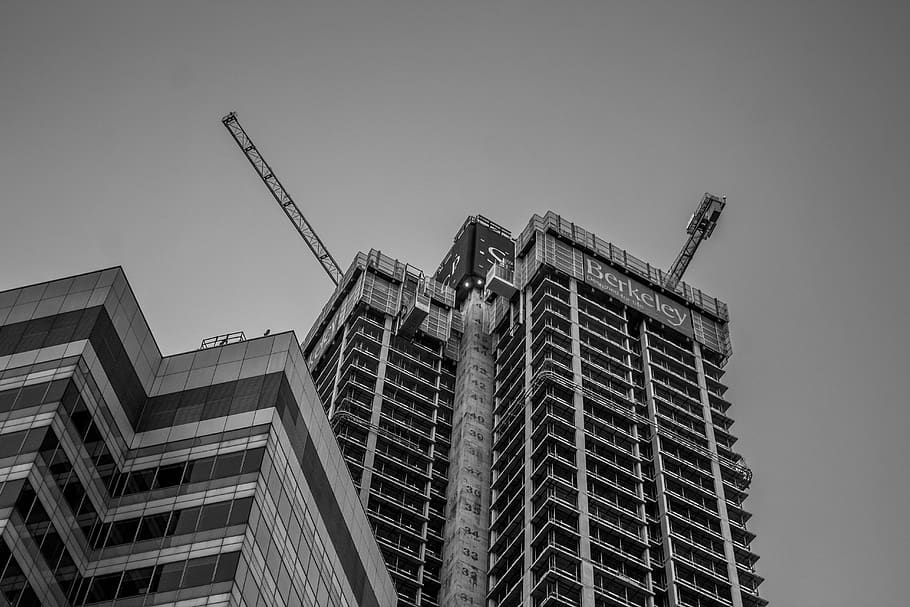 unfinished Berkeley building, office building, city, high rise HD wallpaper