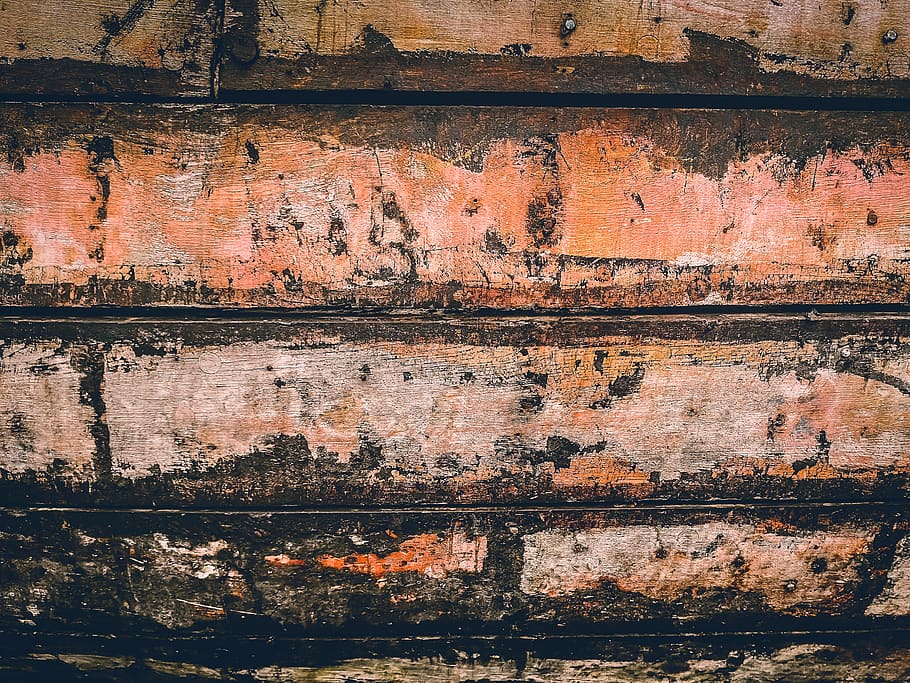 brown and orange panel, texture, pattern, wooden, prow, bow, ship, HD wallpaper